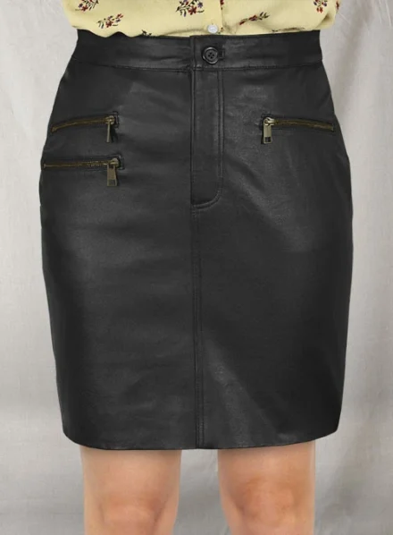BLAKE LIVELY LEATHER SKIRT