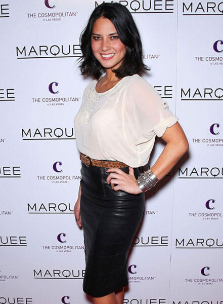 OLIVIA MUNN LEATHER SKIRT