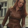 RACHEL NICHOLS G I JOE THE RISE OF COBRA LEATHER JACKET