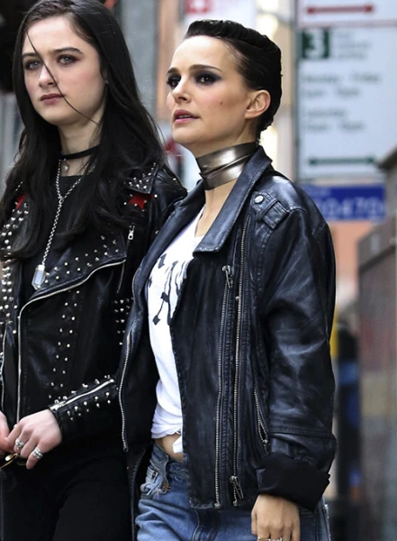 NATALIE PORTMAN VOX LUX LEATHER JACKET