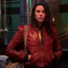 KAYA SCODELARIO RESIDENT EVIL LEATHER JACKET