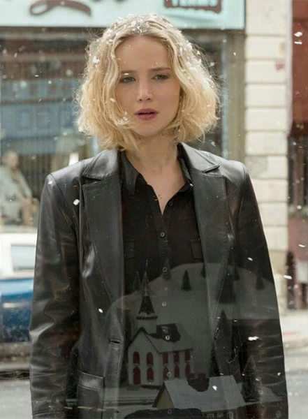 JENNIFER LAWRENCE JOY LEATHER BLAZER