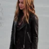 ANA DE ARMAS GHOSTED LEATHER JACKET