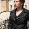 SCARLETT JOHANSSON BLACK WIDOW LEATHER JACKET