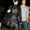 VICTORIA BECKHAM LEATHER TRENCH COAT