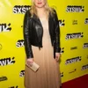ELISABETH MOSS LEATHER JACKET