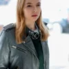 JODIE COMER DOCTOR FOSTER LEATHER JACKET