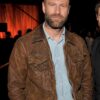 AARON ECKHART LEATHER JACKET