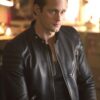 ALEXANDER SKARSGARD TRUE BLOOD LEATHER JACKET BLACK