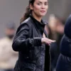 ALICE BRAGA I AM LEGEND LEATHER JACKET