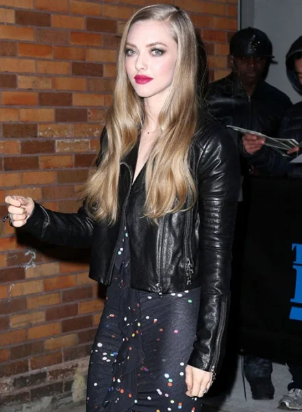 AMANDA SEYFRIED LEATHER JACKET