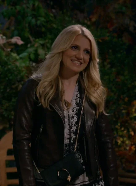 ANNALEIGH ASHFORD B POSITIVE LEATHER JACKET