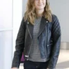 BRIE LARSON LEATHER JACKET