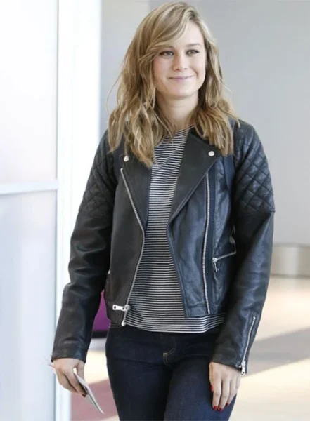 BRIE LARSON LEATHER JACKET