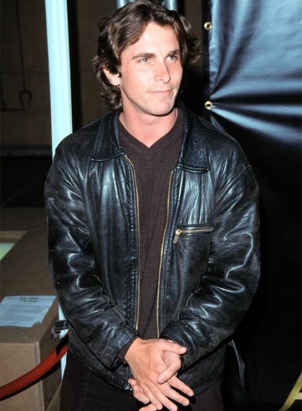 CHRISTIAN BALE LEATHER JACKET