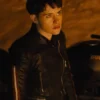 CLAIRE FOY THE GIRL IN THE SPIDER'S WEB LEATHER JACKET