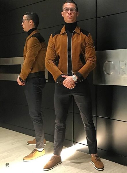 CRISTIANO RONALDO LEATHER JACKET