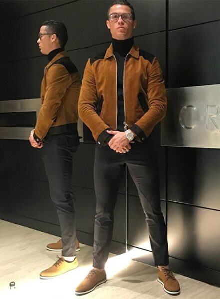 CRISTIANO RONALDO LEATHER JACKET