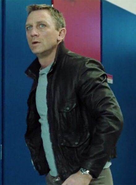 DANIEL CRAIG CASINO ROYALE LEATHER JACKET