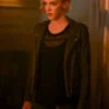 KATIE CASSIDY ARROW LEATHER JACKET