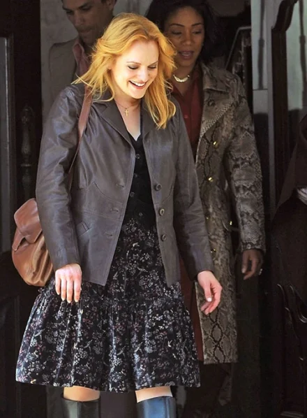 ELISABETH MOSS THE KITCHEN LEATHER JACKET