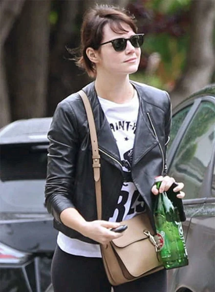 EMMA STONE LEATHER JACKET