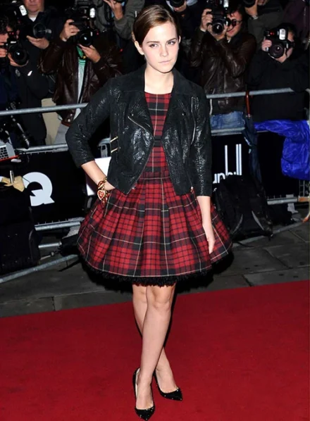 EMMA WATSON GQ AWARDS LEATHER JACKET