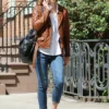 EMMA WATSON LEATHER JACKET