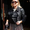FLORENCE PUGH LEATHER JACKET