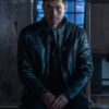 HENRY GOLDING SNAKE EYES LEATHER JACKET