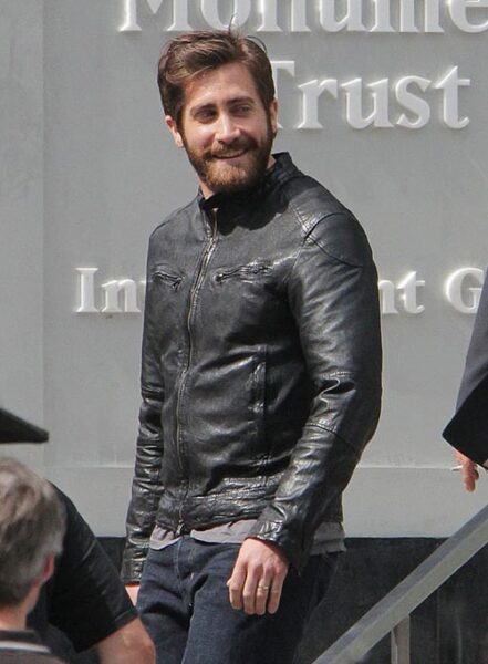 JAKE GYLLENHAAL ENEMY LEATHER JACKET