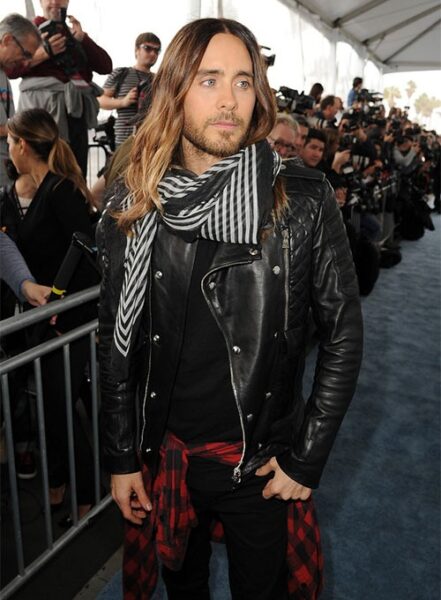 JARED LETO LEATHER JACKET