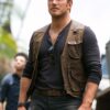 CHRIS PRATT JURASSIC WORLD FALLEN KINGDOM LEATHER VEST