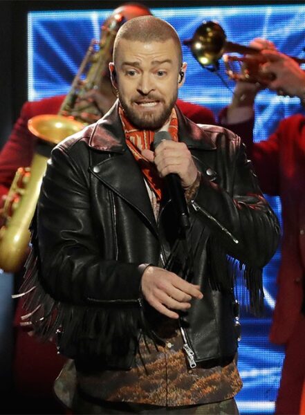 JUSTIN TIMBERLAKE SUPER BOWL HALFTIME SHOW 2018 LEATHER JACKET