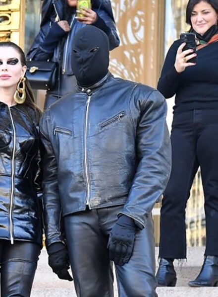KANYE WEST LEATHER JACKET BLACK