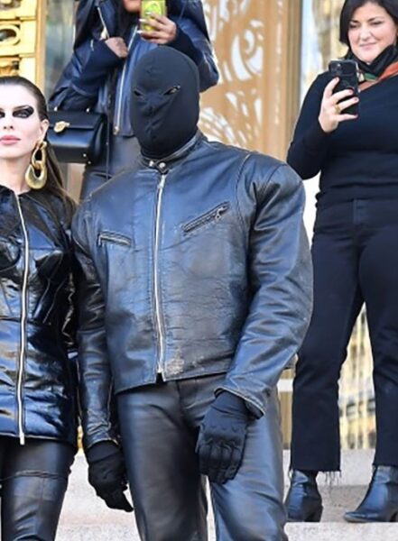 KANYE WEST LEATHER JACKET BLACK