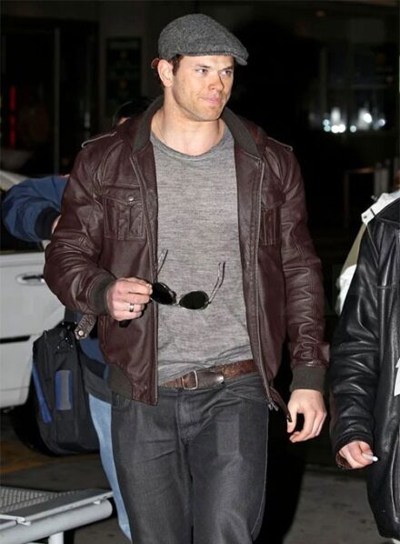 KELLAN LUTZ STYLISH LEATHER JACKET