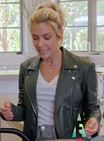 KRISTIN CAVALLRY VERY CAVALLARI LEATHER JACKET