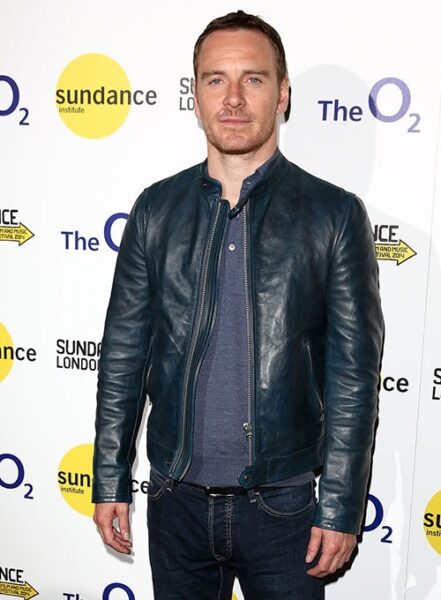 MICHAEL FASSBENDER LEATHER JACKET BLACK