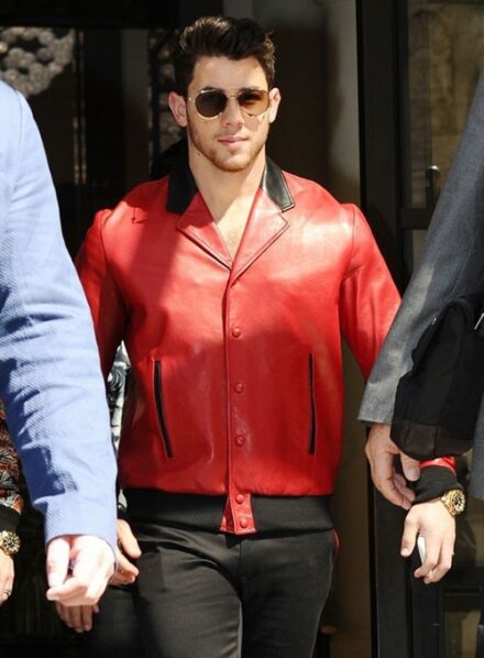 NICK JONAS LEATHER JACKET