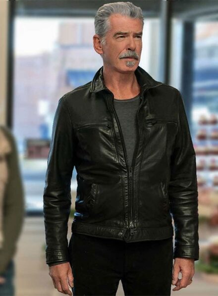 PIERCE BROSNAN THE OUT LAWS LEATHER JACKET