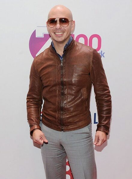 PITBULL LEATHER JACKET BROWN