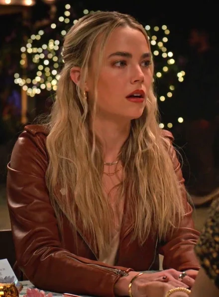 REBECCA RITTENHOUSE MAGGIE LEATHER JACKET