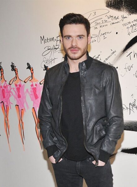 RICHARD MADDEN LEATHER JACKET BLACK