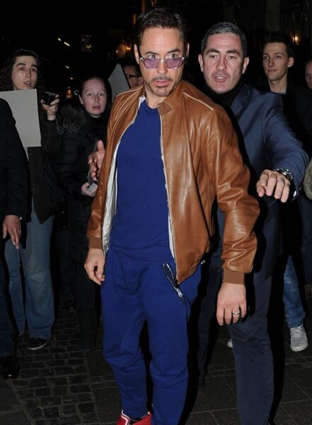 ROBERT DOWNEY JR. LEATHER JACKET
