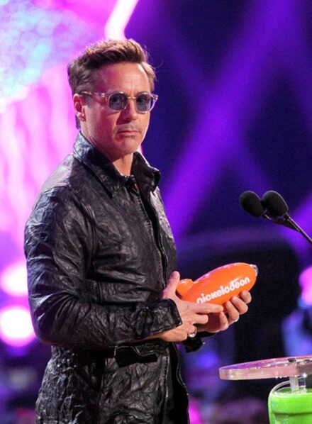 ROBERT DOWNEY JR NICKELODEON AWARDS LEATHER JACKET