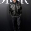 ROBERT PATTINSON 2020 PARIS FASHION SHOW LEATHER JACKET