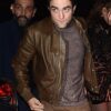 ROBERT PATTINSON LEATHER JACKET BROWN
