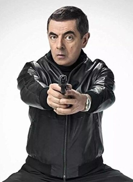 ROWAN ATKINSON JOHNNY ENGLISH STRIKES AGAIN LEATHER JACKET