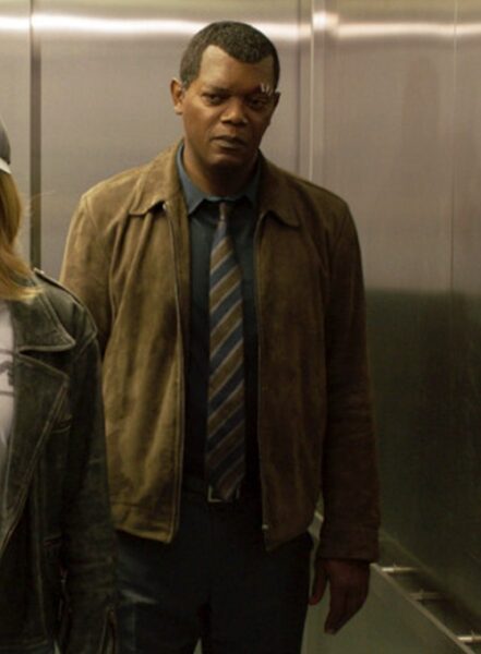 SAMUEL L JACKSON CAPTAIN MARVEL LEATHER JACKET